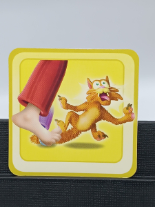 Article Carte " écraser la queue du chat" - RÉVEILLE PAS PAPA