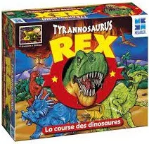 Image de la boite de jeu TYRANNOSAURUS REX - LA COURSE DES DINOSAURES - MEGABLEU