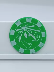 Article Jeton cochon vert - TURBO COCHON