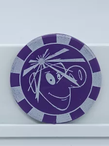 Article Jeton cochon violet - TURBO COCHON