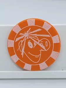 Article Jeton cochon orange - TURBO COCHON