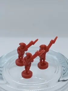 Article Infanterie - rouge (lot de 3) - RISK - La conquête du monde