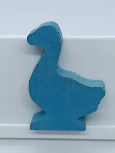 Article Oie en bois _ env 4 cm _ bleu - DADA - OIE