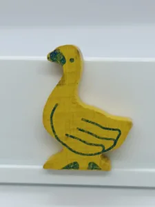 Article Oie en bois - hauteur 4 cm -  jaune - DADA - OIE