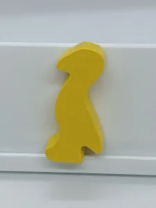 Article Oie en bois - hauteur 3,5 cm -  jaune - DADA - OIE