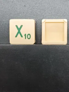 Article X - vert - version voyage - SCRABBLE DE VOYAGE