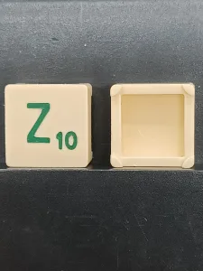Article Z - vert - version voyage - SCRABBLE DE VOYAGE