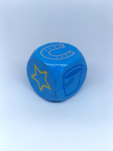 Article Dé bleu - HOP! HOP! GALOPONS!