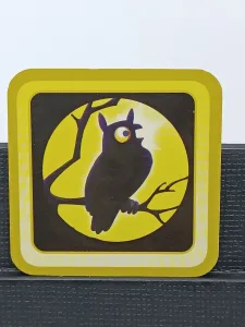 Article Carte hibou - RÉVEILLE PAS PAPA Version grandes cartes