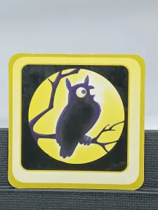 Article Grande carte "hibou" - RÉVEILLE PAS PAPA Version grandes cartes